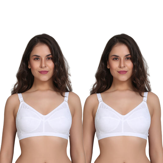 Full Coverage Non-Padded Cotton 2 Pack Combo Bra