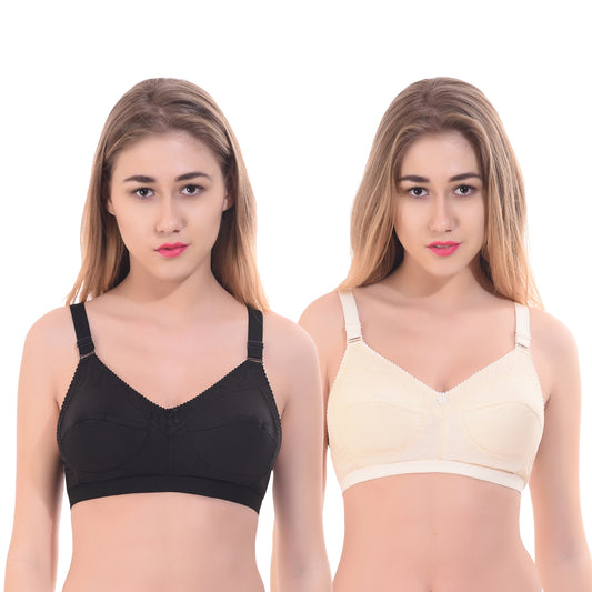 Full Coverage Non-Padded Cotton 2 Pack Combo Bra