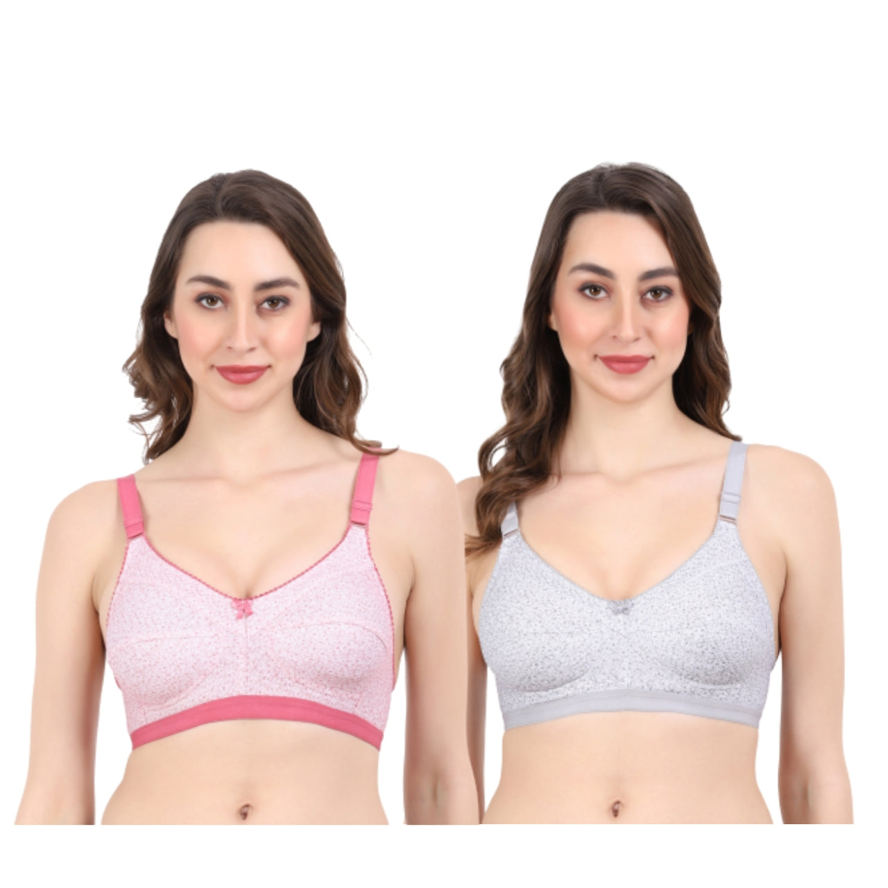 Non-Padded Full Coverage Non-Wired 2 Pack Bra