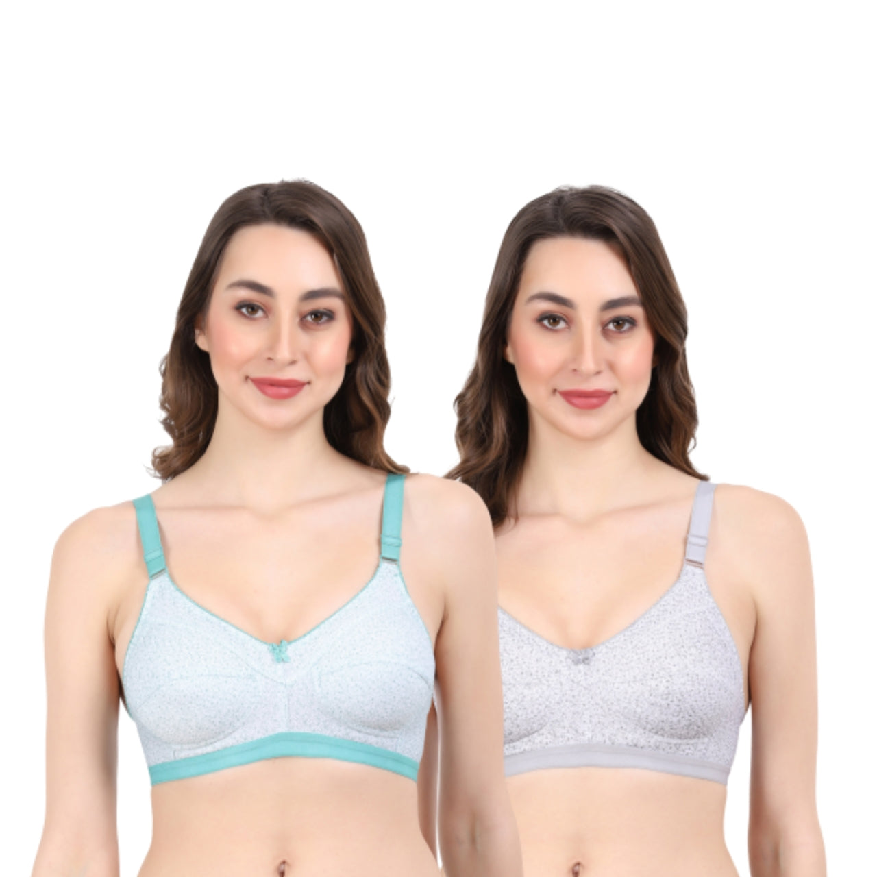 Non-Padded Full Coverage Non-Wired 2 Pack Bra