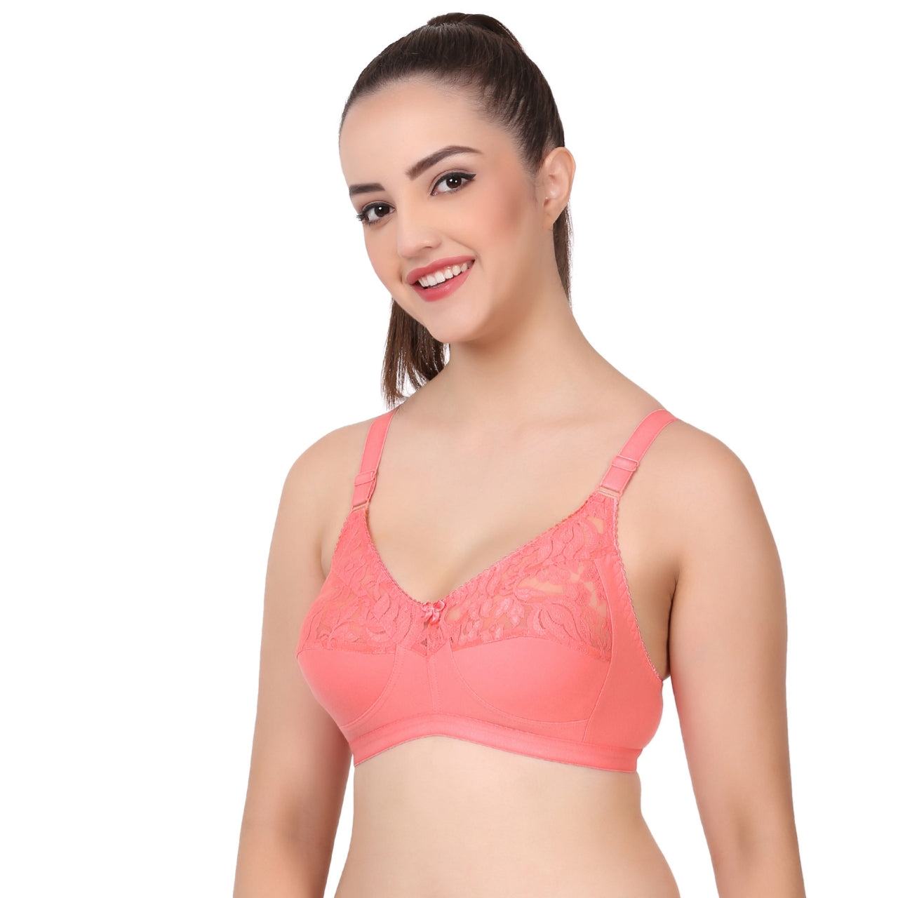 Full Coverage Non-Padded lace Bra