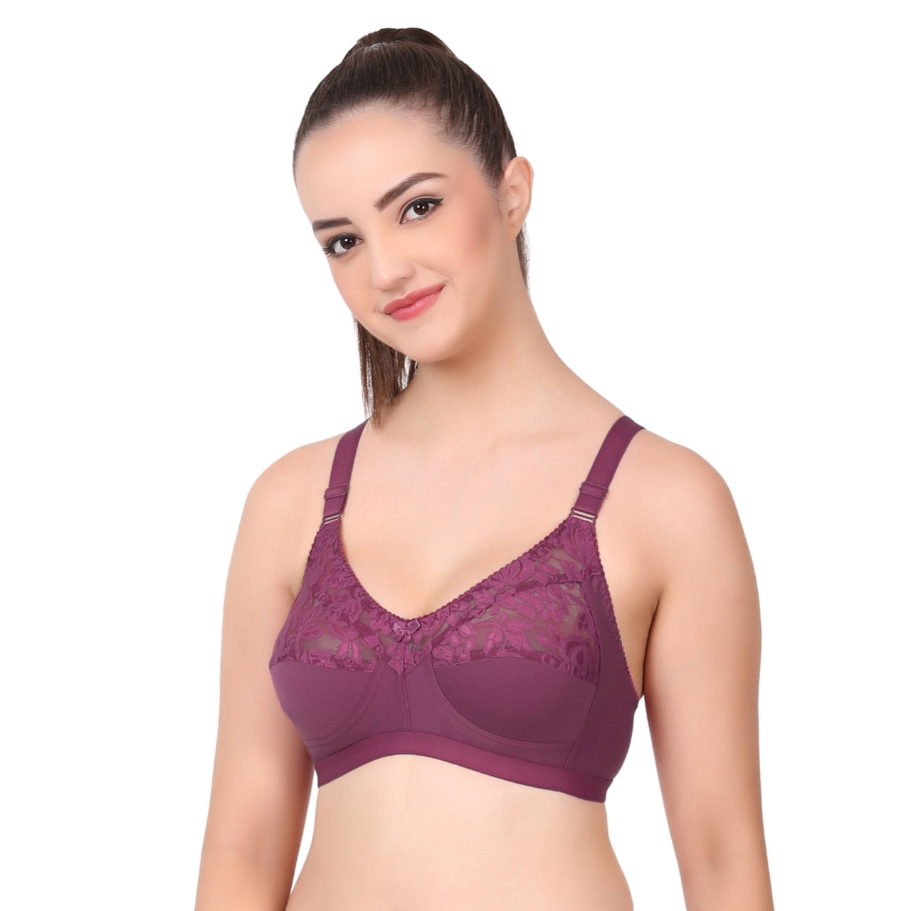 Full Coverage Non-Padded lace Bra