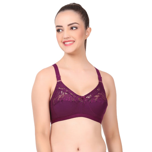 Full Coverage Non-Padded lace Bra