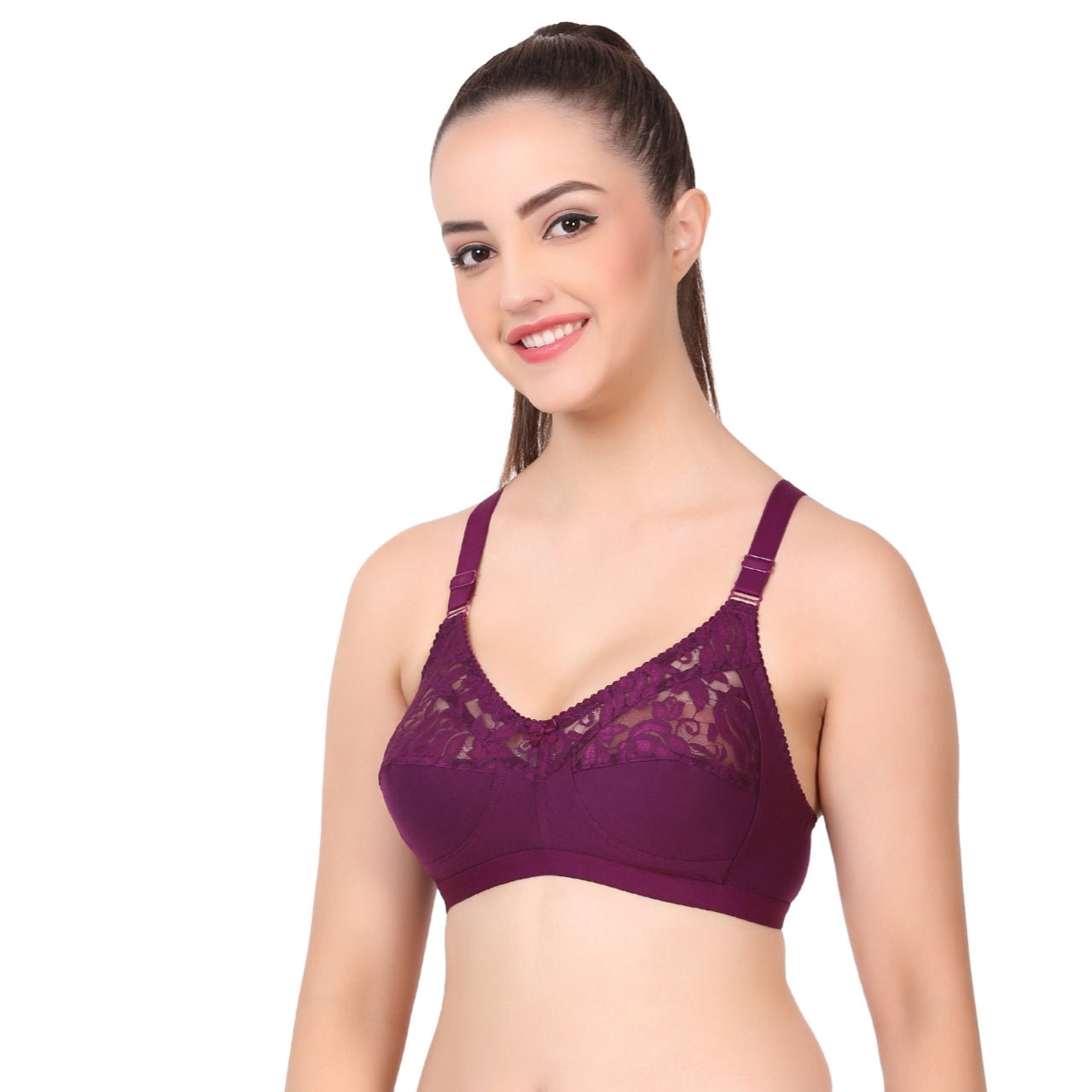 Full Coverage Non-Padded lace Bra