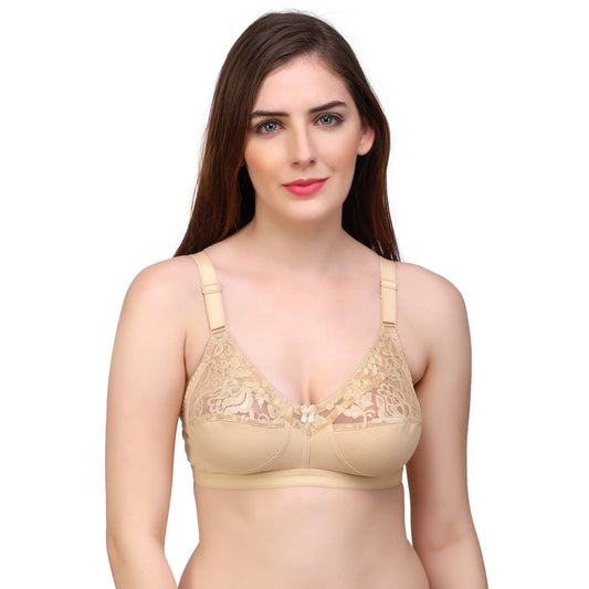 Full Coverage Non-Padded lace Bra