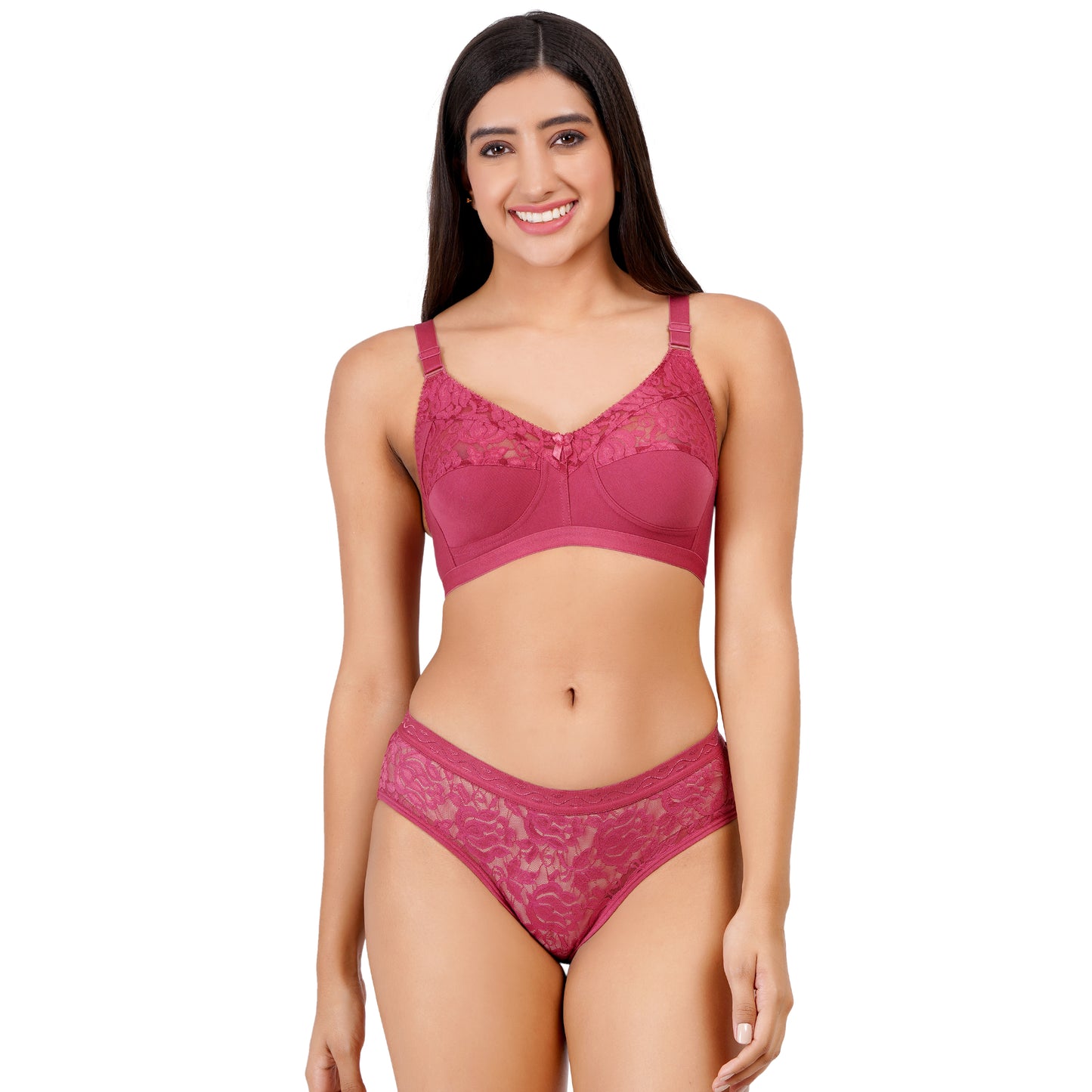 Full Coverage Non Padded Lingerie Set