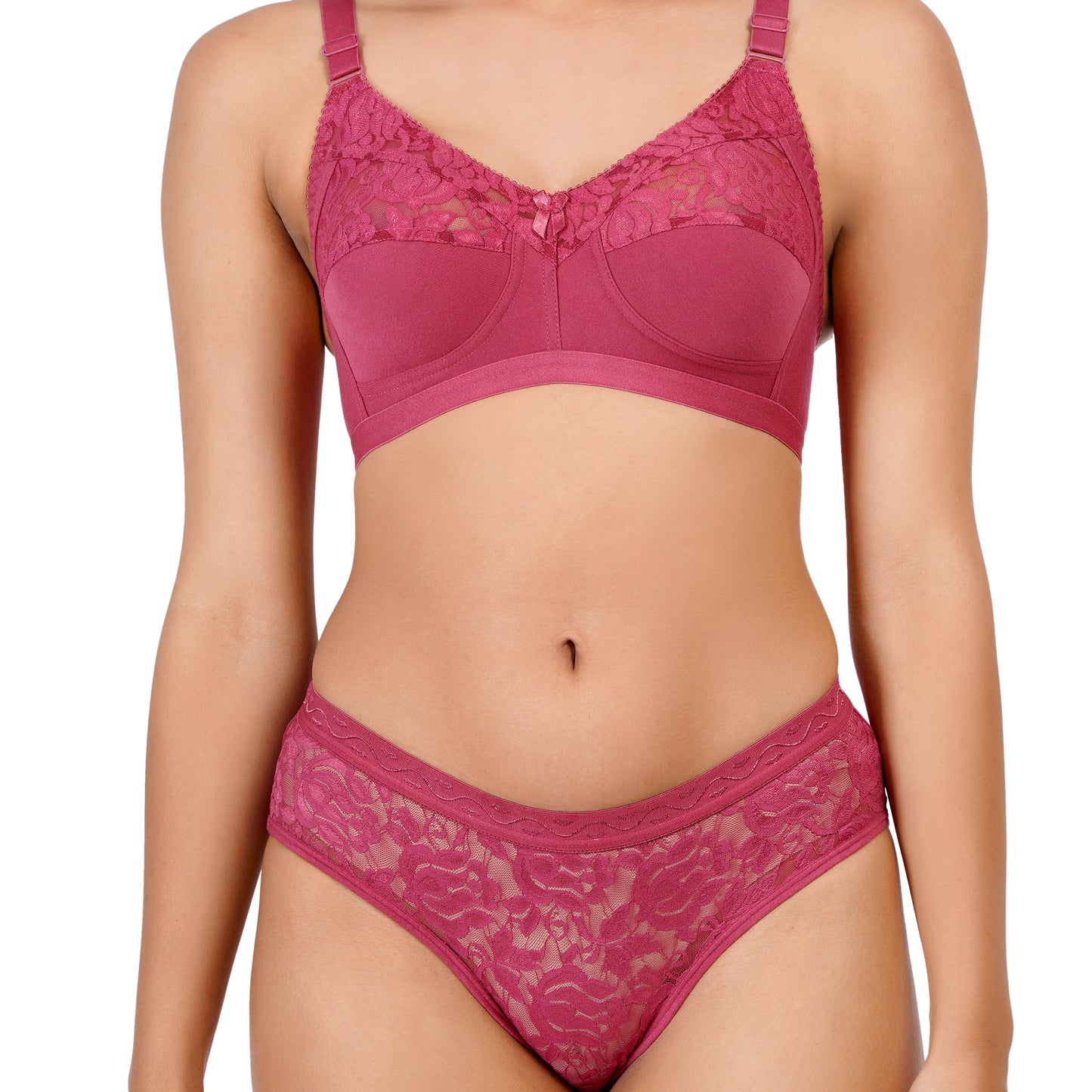 Full Coverage Non Padded Lingerie Set