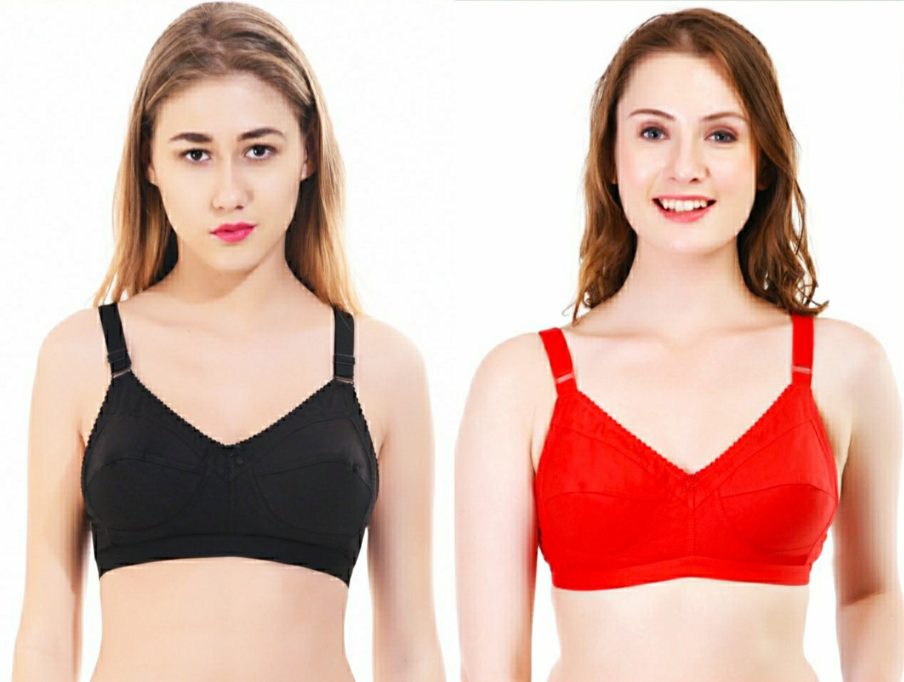 Full Coverage Non-Padded Cotton 2 Pack Combo Bra